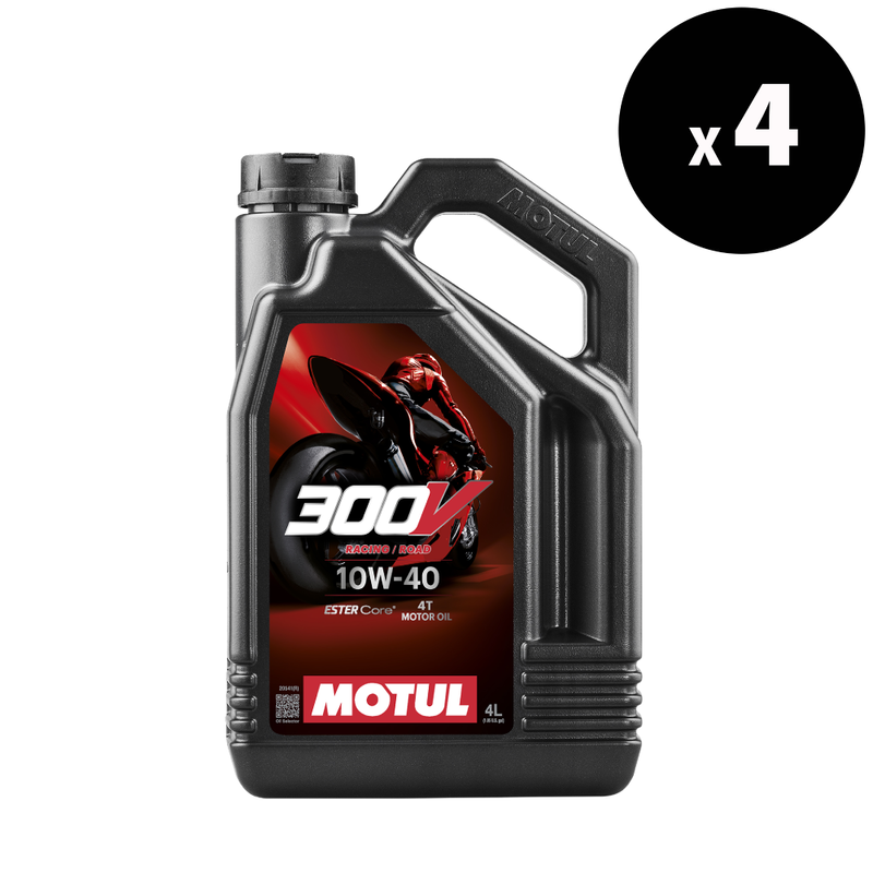 MOTUL KIT 300V ROAD 10W40 4LX4
